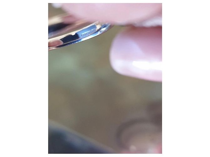 Autre Marque Solitärring aus Platin 1.56 Karat Silber Hardware - Ansicht 2