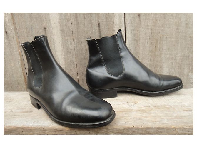 Autre Marque stivaletti chelsea vintage p 40,5 Nero - vista 2