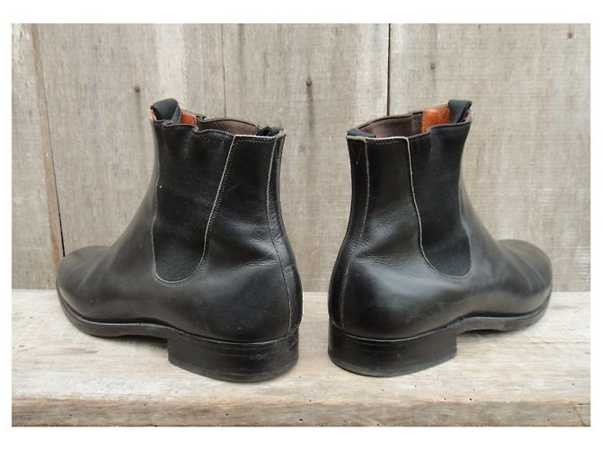 Autre Marque stivaletti chelsea vintage p 40,5 Nero - vista 4