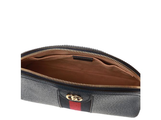 Borsa a tracolla Ophidia Gucci Navy - vista 4