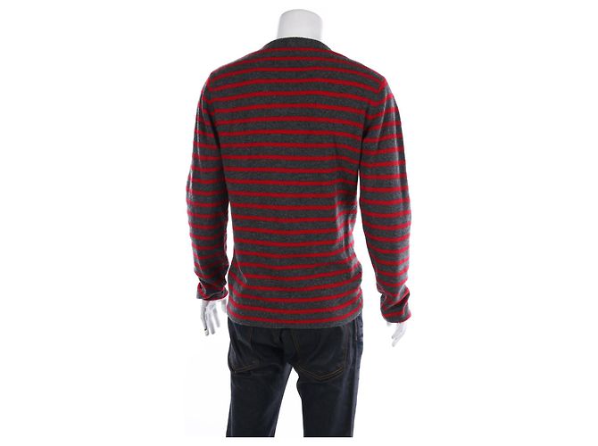 Filippa K Wool Sweater Red Grey - view 2