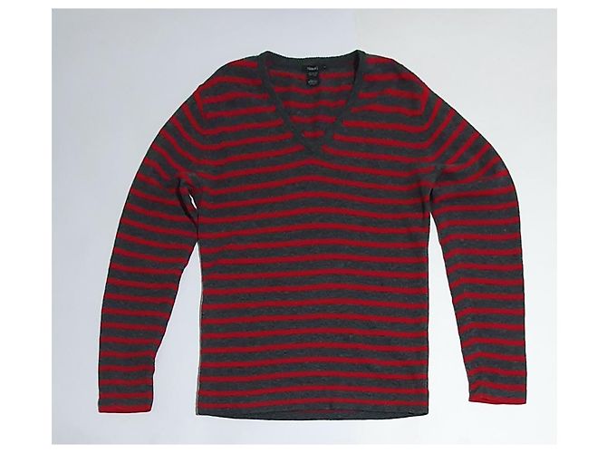 Filippa K Wool Sweater Red Grey - view 3