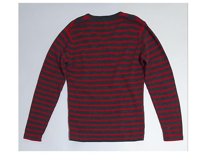 Filippa K Wool Sweater Red Grey - view 5