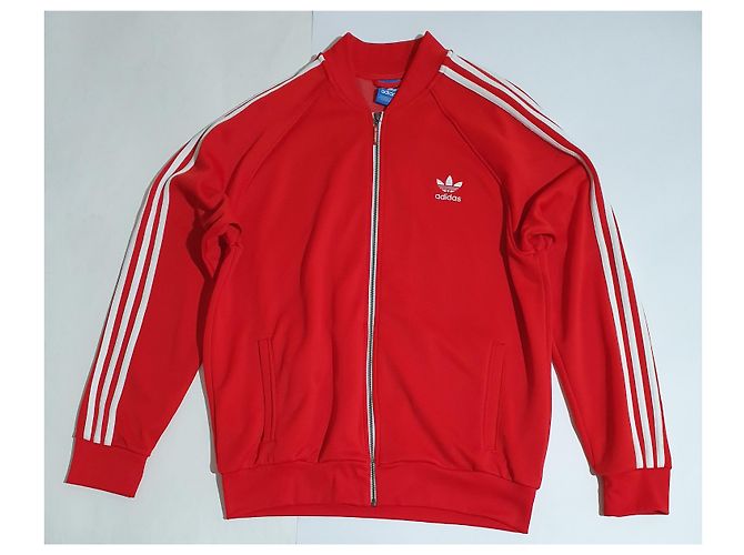 Giacca Adidas Rossa e Bianca Bianco Rosso - vista 3
