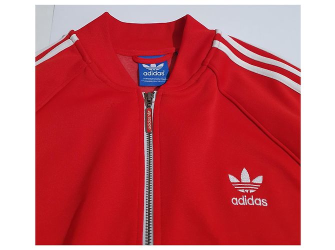 Giacca Adidas Rossa e Bianca Bianco Rosso - vista 4