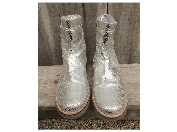 Botines Dolce & Gabbana Junior p 39 Plata - vista 4