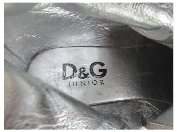 Botines Dolce & Gabbana Junior p 39 Plata - vista 8