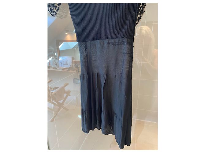 Chanel Kleid schwarz Viscose - Ansicht 10