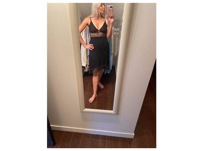 Chanel Kleid schwarz Viscose - Ansicht 8