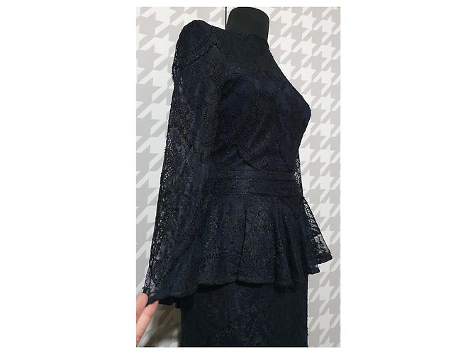 Ganni Larkin Spitzenkleid schwarz - Ansicht 3