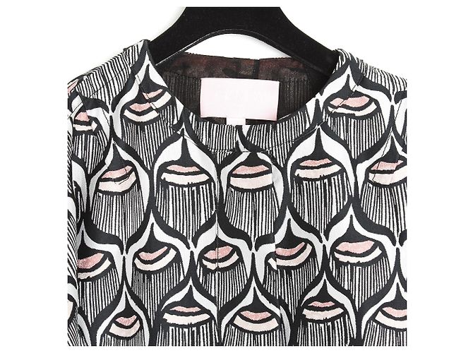 Giambattista Valli NEGRO BLANCO ROSA FR38 - vista 3