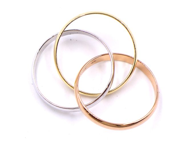 Love Cartier Tricolor 18k Trinity Ringgröße 49 - vista 6