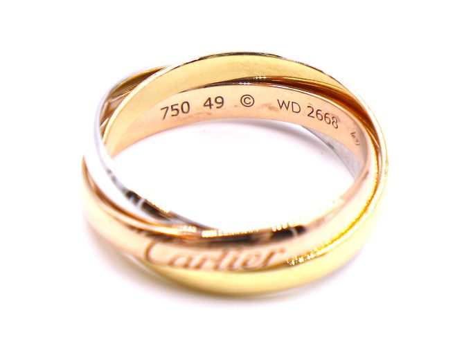 Love Cartier Tricolor 18k Trinity Ringgröße 49 - vista 7