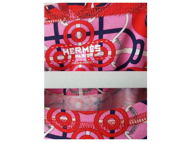 Kelly Camiseta Hermès de algodón roja - vista 2