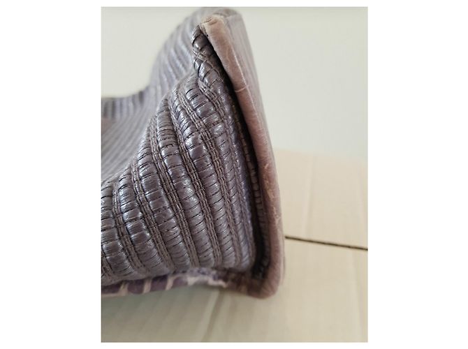 Furla borsa rafia e pelle Beige - vista 7