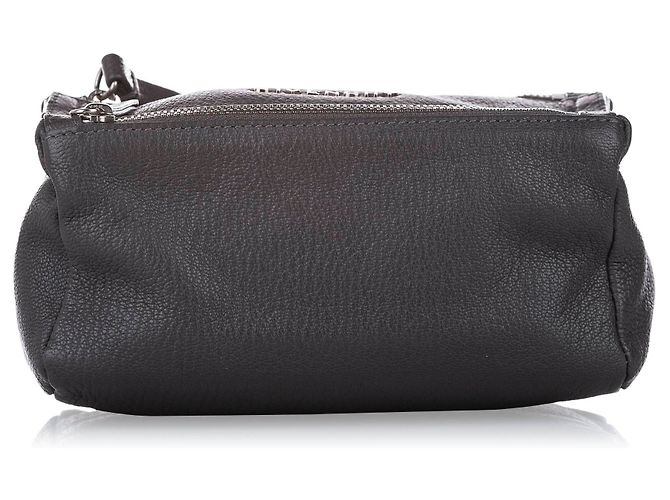Pochette in pelle Pandora grigia Givenchy - vista 4