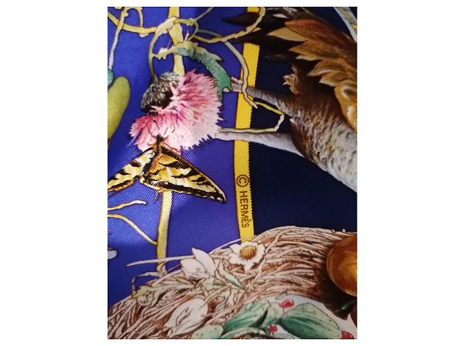 Hermès Flora y fauna de Texas Azul oscuro - vista 2