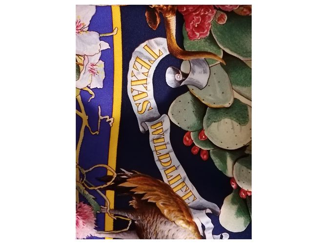 Hermès Flora y fauna de Texas Azul oscuro - vista 3