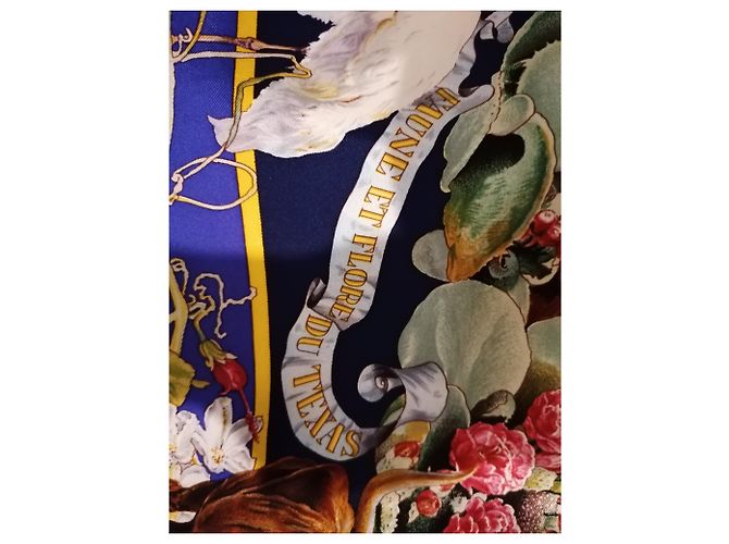 Hermès Flora y fauna de Texas Azul oscuro - vista 4