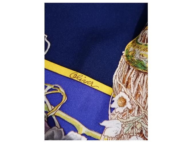 Hermès Flora y fauna de Texas Azul oscuro - vista 5
