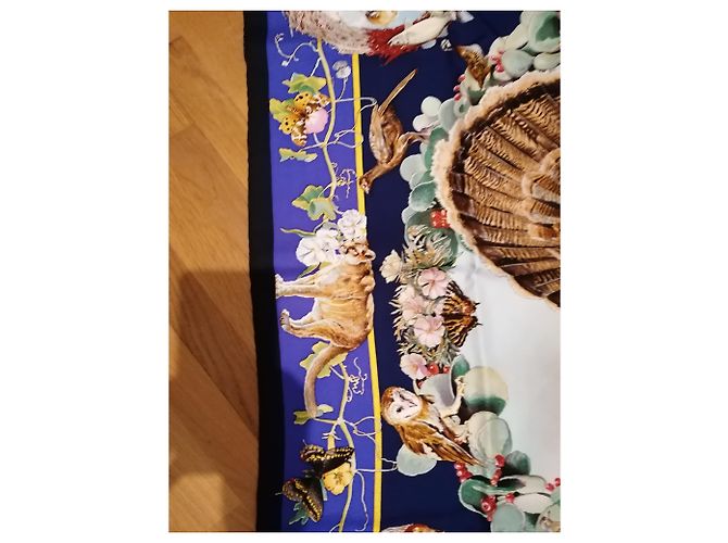 Hermès Flora y fauna de Texas Azul oscuro - vista 6