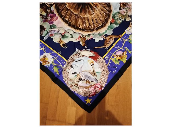 Hermès Flora y fauna de Texas Azul oscuro - vista 8