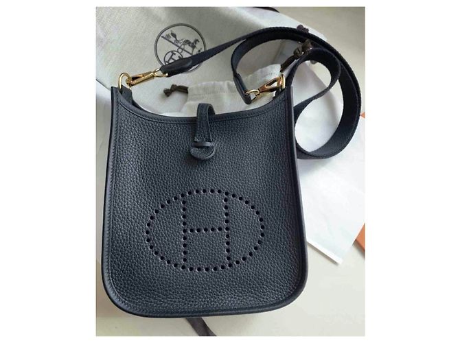 Evelyne Hermès Handtaschen Schwarz Gold hardware - Ansicht 4