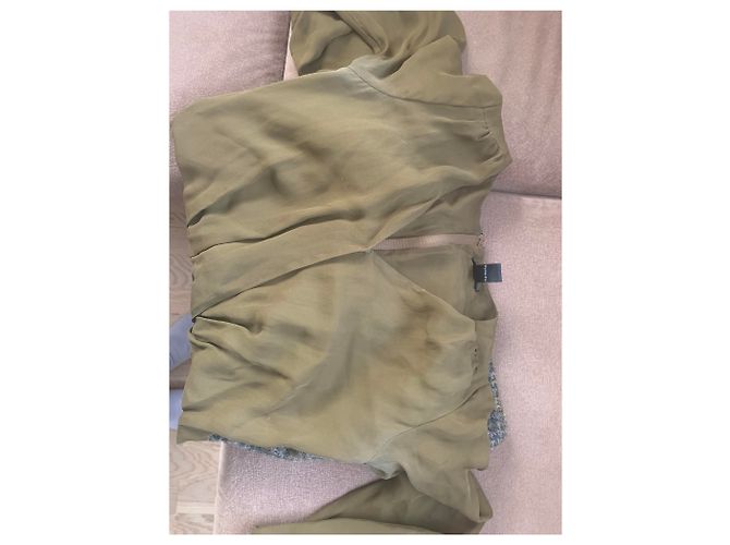 Abito J.Crew marrone in seta e lana - vista 2