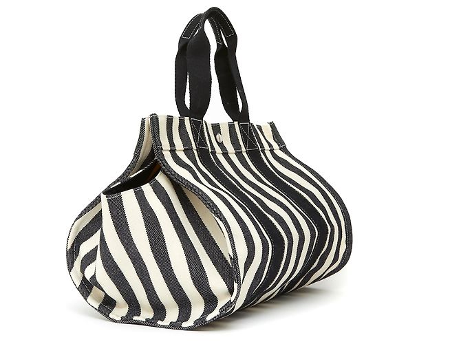 Cannes Hermès CANNE GM NERE BIANCHE NUOVE Nero Crudo - vista 3
