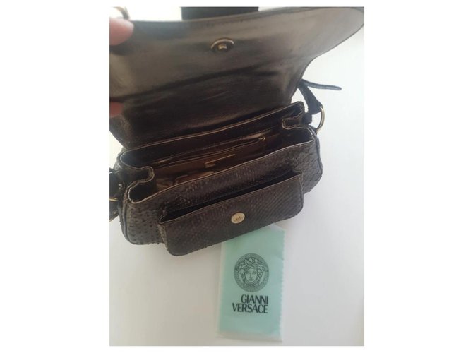 Gianni Versace Clutch Bag Python Bronze - Ansicht 2