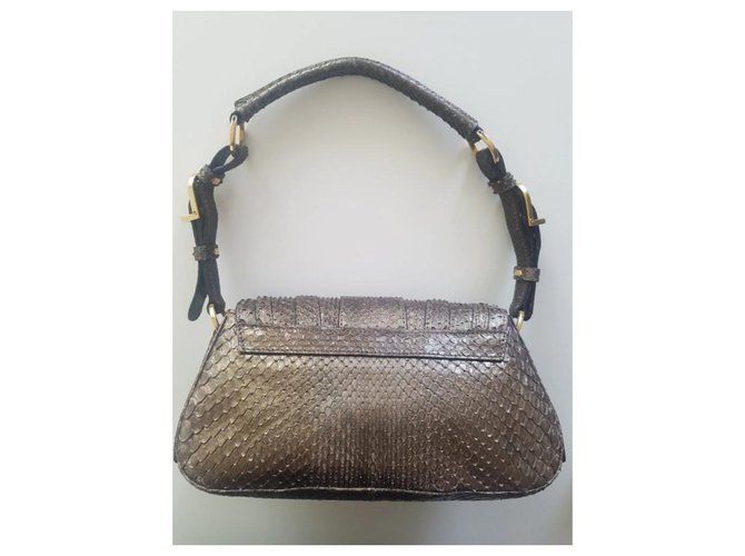 Gianni Versace Clutch Bag Python Bronze - Ansicht 4