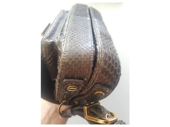 Gianni Versace Clutch Bag Python Bronze - Ansicht 6