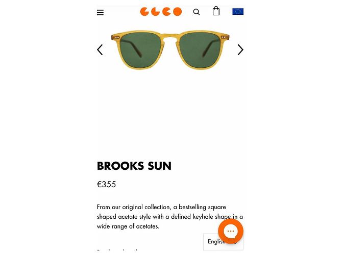 Garrett Leight Brooks Sunglasses Light Brown Wool - view 3