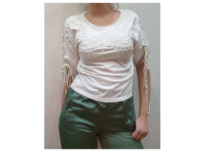 Chloé besticktes Blusenhemd Weiß - Ansicht 5