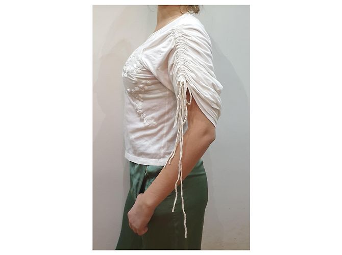 Chloé besticktes Blusenhemd Weiß - Ansicht 7