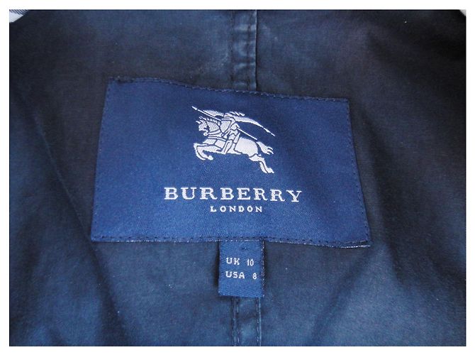 Gabardina Burberry negra de algodón Negro - vista 4