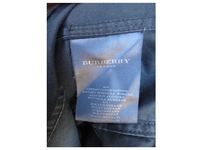 Gabardina Burberry negra de algodón Negro - vista 5