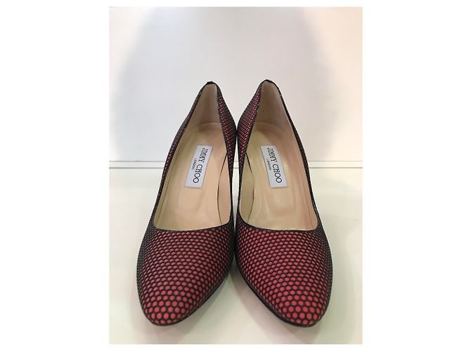 Décolleté Jimmy Choo in pelle rosso - vista 2