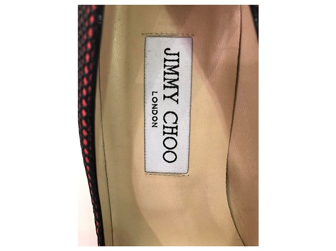 Décolleté Jimmy Choo in pelle rosso - vista 4