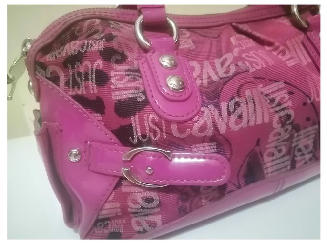 Borsa a mano Just Cavalli Fuschia Vernice - vista 4