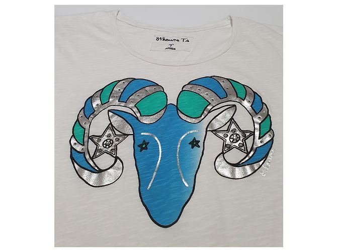 Autre Marque Camiseta 81 Hours de algodón estampado Aries Multicolor - vista 3