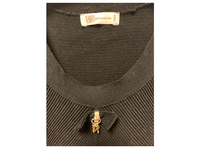Autre Marque Vestido largo negro VDP de viscosa - vista 5