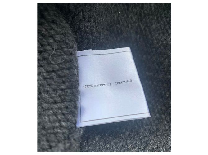 Chanel Kaschmirjacke Dunkelgrau Größe 36 Anthrazitgrau - Ansicht 6