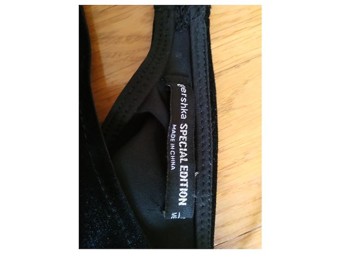 Autre Marque Bershka Stud Samt Körper Schwarz - Ansicht 3