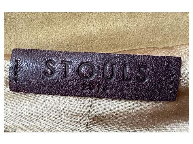 Falda Stouls de piel de ciervo beige - vista 5