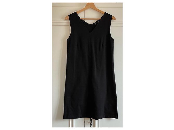 Vestido de algodón negro Agnès b. - vista 2