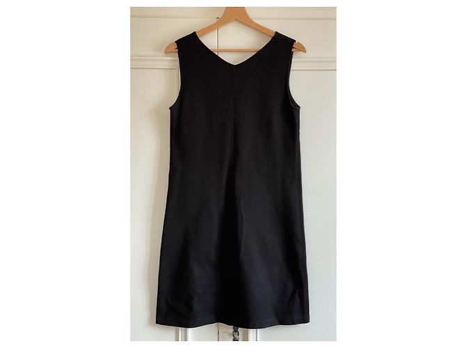 Vestido de algodón negro Agnès b. - vista 3
