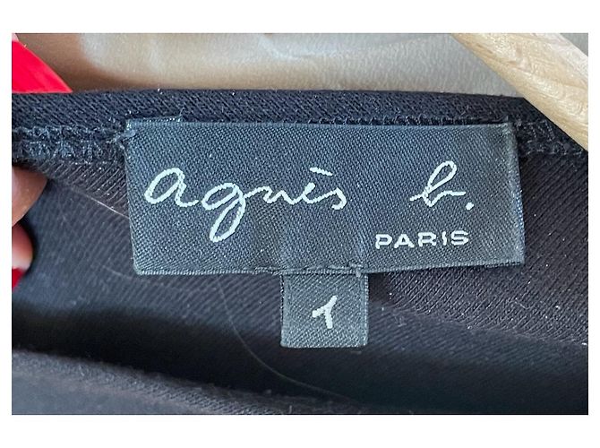 Vestido de algodón negro Agnès b. - vista 4