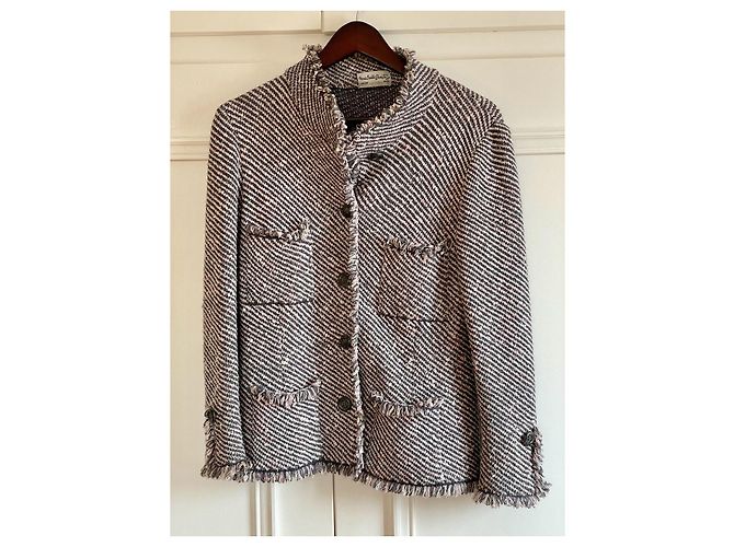 Autre Marque Blazer de lana rosa - vista 2