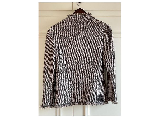 Autre Marque Blazer de lana rosa - vista 3